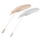 thumbnail image 5 of BEADCEST 2Ud Collar Pin Metal Vintage Pluma Para En Y Accesorios, 5 of 8
