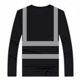 thumbnail image 1 of WEAIXIMIUNG T Shirts For Men Graphic Design On Back Men High Vis Reflective T Shirt Long Sleeve Mesh Shirts Work Shirt, 1 of 3