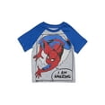 thumbnail image 2 of Marvel Avengers Spider-Man Iron Man Captain America Toddler Boys 4 Pack T-Shirts Toddler to Big Kid, 2 of 5