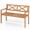 Cross-back, variant on Patiojoy Outdoor 2-Person Bench 47" Patio Acacia Wood Loveseat with Slatted Seat
