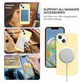 thumbnail image 5 of VENINGO Magnetic for iPhone 13 Case & iPhone 14 Case 6.1" Compatible with Mag-safe,Soft Liquid Silicone Gel Rubber Bumper Shockproof Protective Phone Cover for iPhone 13 & iPhone 14, Yellow, 5 of 9