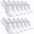 thumbnail image 3 of 6 Pairs of Men's and Women's Summer Large Size Simple Boat Socks Invisible Socks Casual Sports Shallow Mouth Short Socks., 3 of 9