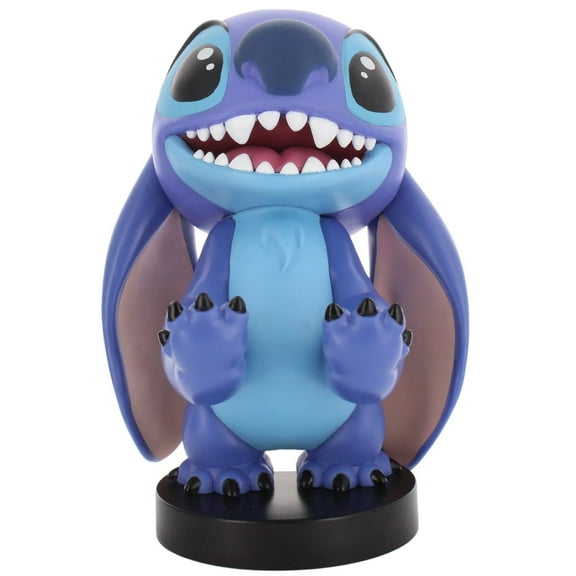 Exquisite Gaming: Lilo & Stitch: Smiley Stitch - Cable Guys Original Controller & Phone Holder, Collectible Device Stand, Officially Licensed Figure