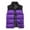 Purple, variant on AnuYalue Mens Big and Tall Color Block Vest Winter Fleece Lined Quilted Vests Oversize Full Zip Warm Sleeveless Jacket Outdoor Puffy Vest with Pockets