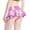 Pink, variant on Wdgfv Women's Metallic PU Leather Mini Skirt - Ultra Short High Waisted Stretchy Clubwear Party Outfit