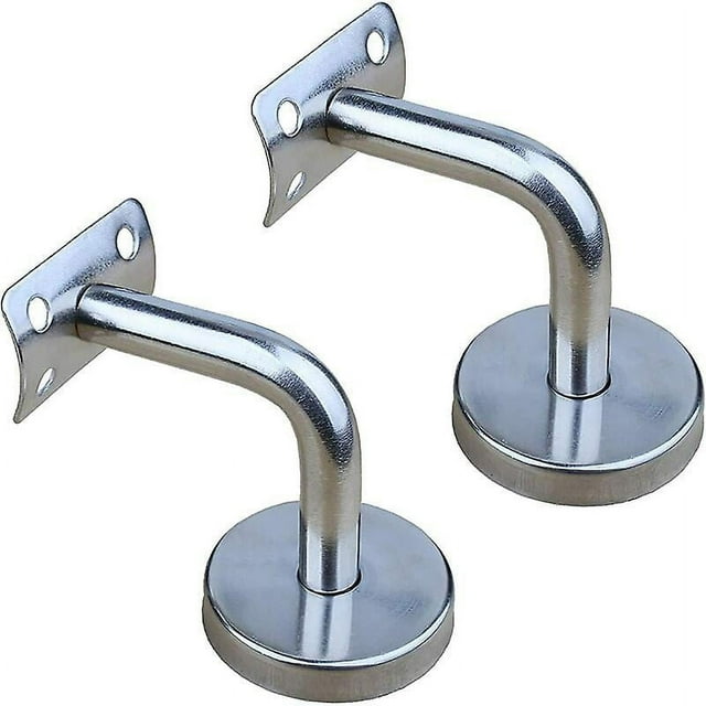 Set of 2 Polished Stainless Steel Handrail Brackets for Wall Fixing, Interior Wall Handrail, Loft, Older Handrail, Corridor Support Bar 6060mm,Versail