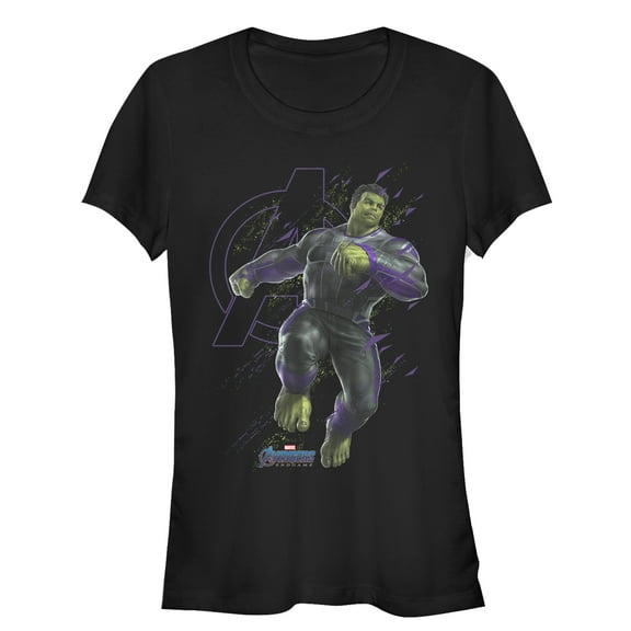 Junior's Marvel Avengers: Endgame Hulk Ready  Graphic Tee Black Small
