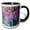 Black/White, variant on 3drose, Lovely Wild Lavender, 15oz Mug