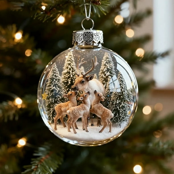 Herunwer Christmas Reindeer Home Decoration Listing 2D Flat Model