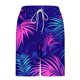 thumbnail image 4 of Ceisia Men's Neon Palm Leaf Print Beach Shorts with Quick Dry Stretch Fabric and Anti-Exposure Liner Multicolor M Gifts, 4 of 6