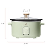Beautiful 6 Qt Programmable Slow Cooker, Sage Green by Drew Barrymore