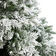 thumbnail image 5 of Nearly Natural Warm White Prelit LED Green Flocked Mixed Pine Artificial Christmas Tree, 10', 5 of 11
