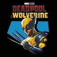 thumbnail image 2 of Junior's Marvel: Deadpool & Wolverine Claw Pose  Graphic T-Shirt, 2 of 4