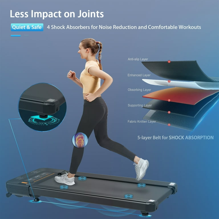 Indoor Exercise Treadmills for Home Smart Digital Foldable Exercise Machine Treadmills 22.5 Wide Tread Belt 3 Big LED Display Remote Controll