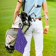 thumbnail image 5 of Logiee New Year Snowflakes Print Golf Towels,16" x 24" Portable Golf Towel for Golf Bag with Carabiner Clip to Quickly Remove Sand,Mud and Sweat, 5 of 8