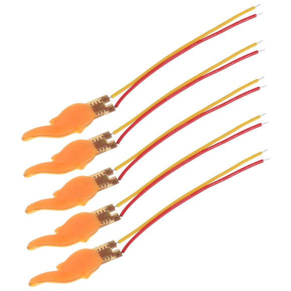 HEALEEP 5Ud Llama LED Para Con Circuito Y Impermeable Amarillo