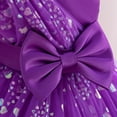 thumbnail image 6 of IBTOM CASTLE Girls Birthday Party Dress Heart Glitters Tulle Princess Dress Toddler Flower Girl Wedding Prom Pageant Gown 5-6 Years Purple, 6 of 9