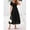 Black-XL, variant on Black Eyelet Square Neck Puff Sleeve Smocked Maxi Dress With Pockets