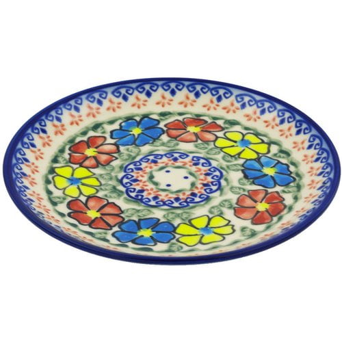 Polmedia Primary Poppies Polish Pottery Decorative Plate