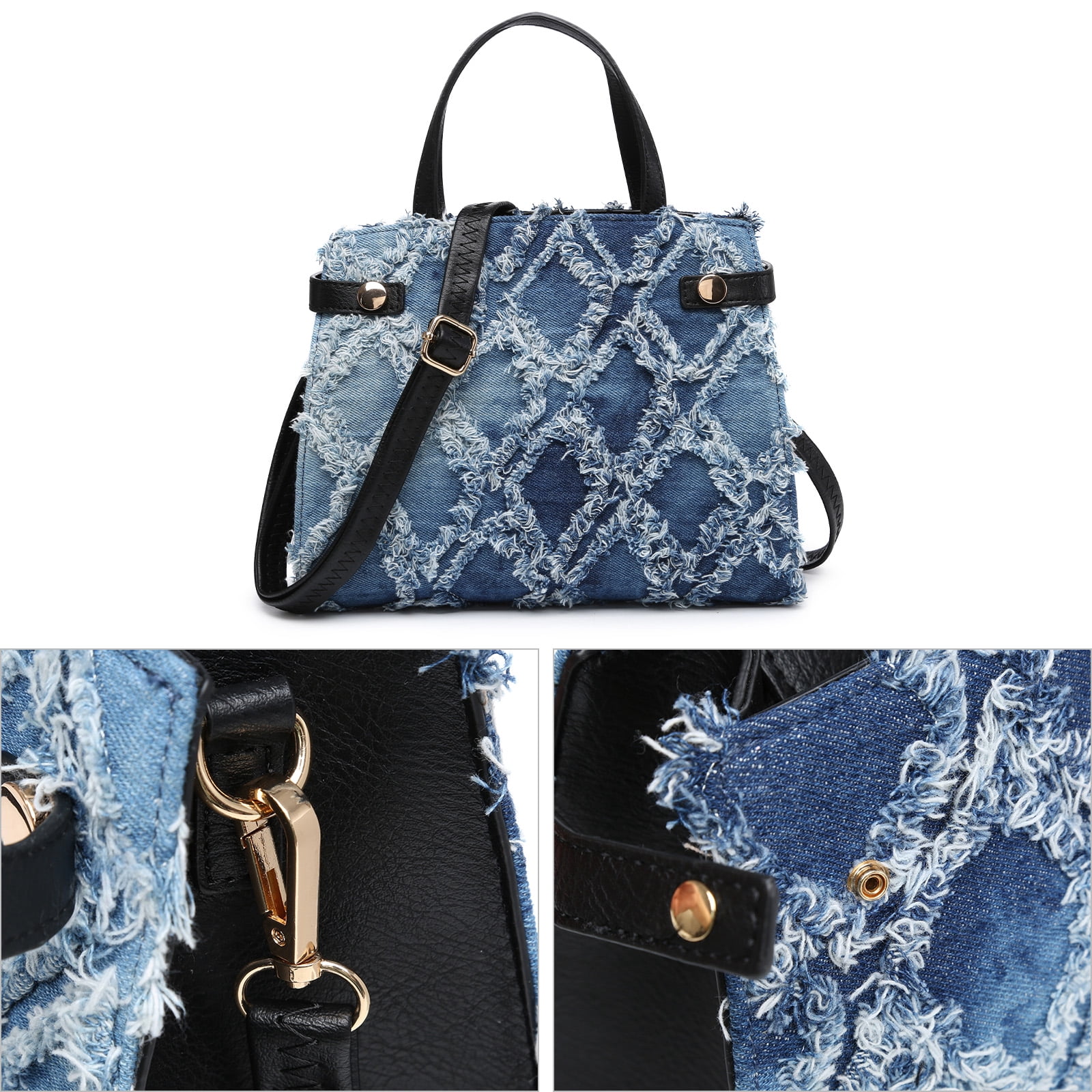 M Marco Women's Handbag 3pcs Set Fashion Tote Bag with Matching Satchel Bag and Wristlet