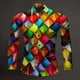 thumbnail image 1 of Camisa de hombre con solapa y pintura salpicada, de lujo, informal, deportiva, ligera, cómoda, suave, diseño de diseñador, nuevo estilo 2024, 1 of 6