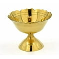 thumbnail image 3 of Brass Round Traditional Design Detachable Oil Lamp/Diya/Deep/Dhoop For Pooja (Approx. Dia. 6 Cm, Set of 5) Akhand Diya, 3 of 3
