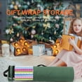 thumbnail image 3 of Organizador de la bolsa de papel de envoltura de Navidad PVC con cremallera Rodado Cintas de Cintas Pesado Artesanía de fiesta Organización de la puerta de la puerta verde Noticed HA010019-03B, 3 of 6