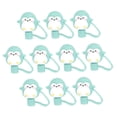 thumbnail image 4 of Niceauty 10Pcs Cartoon Silicone Straw Cap Multi-colored for Parties, 4 of 8