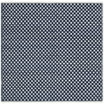 thumbnail image 5 of SAFAVIEH Boston Angelica Diamond Trellis Cotton Area Rug, Navy, 6' x 6' Square, 5 of 11