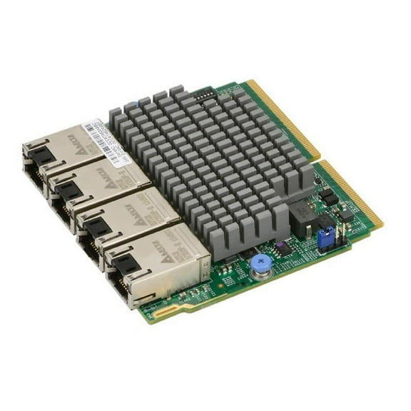 Supermicro AOC-MTG-I4TM SIOM 4-port 10GBase-T RJ45 Ethernet Adapter - Intel X550 10GbE Controller with integrated MAC and PHY
