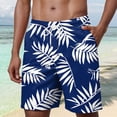 thumbnail image 2 of KPOPLK Mens Swim Trunks Quick Dry Swim Shorts with Mesh Lining Funny Swimwear Bathing Suits 7inch(Blue,L), 2 of 5