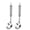 Gray 【2 × Stainless Steel Meatball Maker Spoon 10.24" × 2.36"】, variant on 2 Pack Stainless Steel Meatball Maker Spoon, Long Handle with Hanging Loop, Meatball Shaper Tool with Hole for Meatballs, Fish Balls & Rice Balls, Akmoler