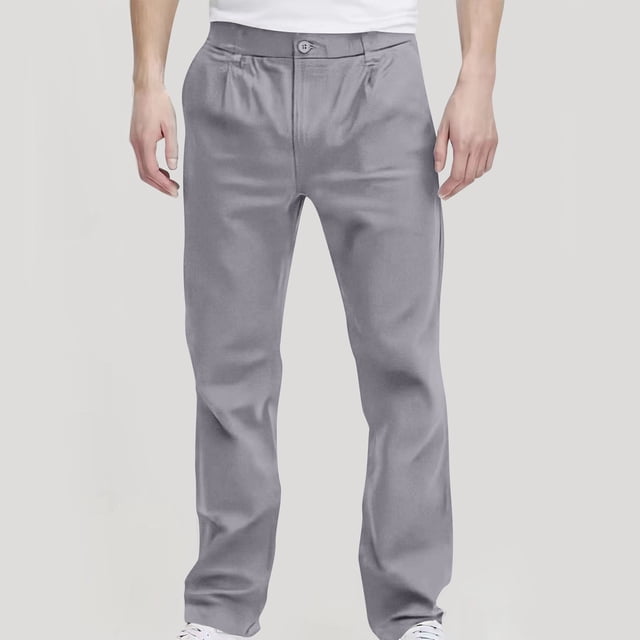 Pantalones largos de vestir de moda de primavera y verano para hombre, pantalones finos, sueltos, rectos, ajustados, informales, deportivos, pantalones de vestir para hombre
