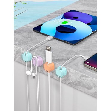 Kvoike 6 Pack Cord Organizer Holder, Magnetic Cable Clips, Under Desk Cable Management Hide Or Organize Phone Usb Charger Cable For Home Office Car Desk Nightstand Black Color 6pcs Black&pid=otc5zjmxzm