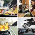 thumbnail image 4 of 1 par de guantes BBQ resistentes a altas temperaturas - negro - 13 (33CM) Ofspeizc LHH-0388, 4 of 5