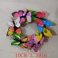 thumbnail image 4 of Colorful Decorative Butterflies Spring Wreath for Front Door, Handmade Artificial Wreath for Seasonal Decor, 4 of 4
