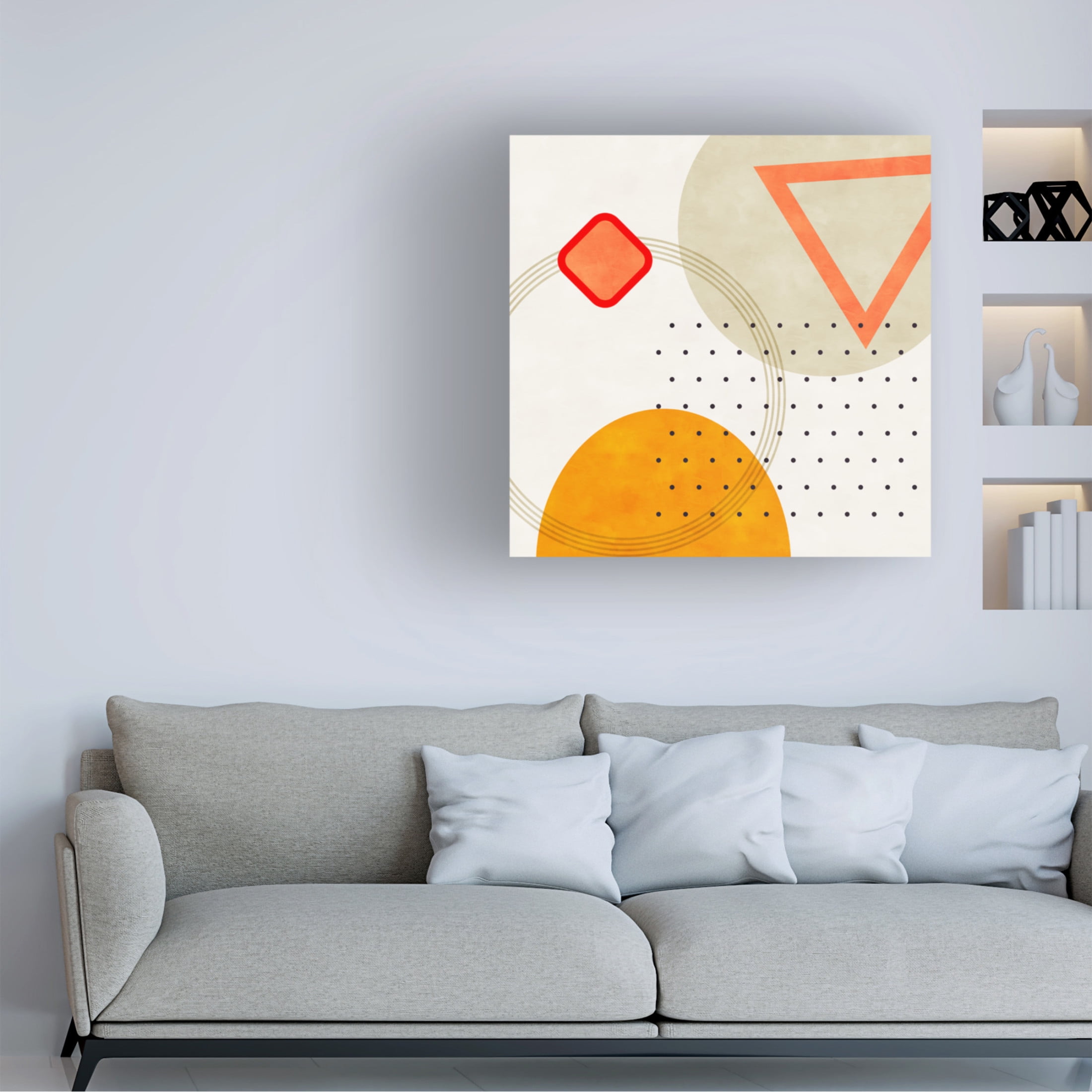 Trademark Fine Art Ana Rut Bre Mid Bauhaus Geometry 3 Canvas Wall Art