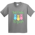 thumbnail image 3 of Inktastic Funny Easter Just Chillin' with My Peeps Youth T-Shirt, 3 of 5