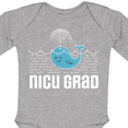thumbnail image 4 of Inktastic NICU Grad Baby Whale Boys or Girls Long Sleeve Baby Bodysuit, 4 of 5