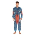 thumbnail image 2 of IAUYY Unisex Adult Onesie Pajamas Ultra-Soft Crystal-Soft Fabric, Halloween Adult Onesie Pajamas Adults,With a Zipper Plus Size Onesie Pajamas, Branches Sprout Thickly All Around, 2 of 7