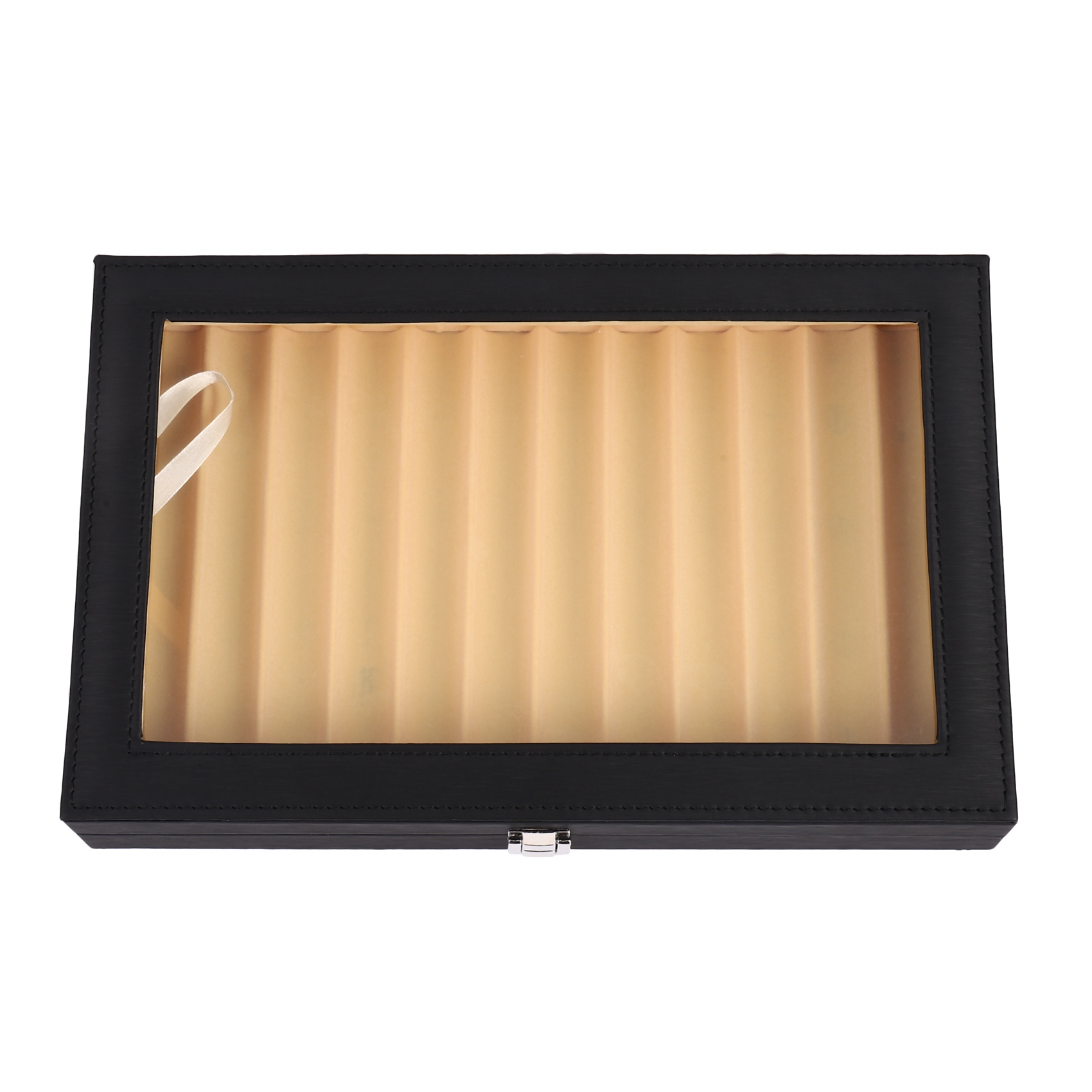 12 Black Pen Box Leather Pen Display Box PU Pen Storage Box Leather Pencil Case Storage Box