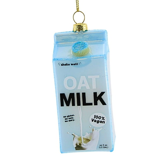 Cody Foster 3.75In Oat Milk Ornament, Glass, Vegan Carton Go8779