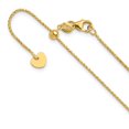 thumbnail image 5 of FJC Finejewelers 14 kt Yellow Gold Adjustable Bright Cut Open Franco Chain 22 Inches x 1 mm, 5 of 8