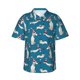 thumbnail image 1 of Fotbe Festive Dachshund Fun Camisa Hawaiana para Hombre Unisex – Camisa Casual de Verano con Botones de Manga Corta de Algodón y Lino,Small, 1 of 7