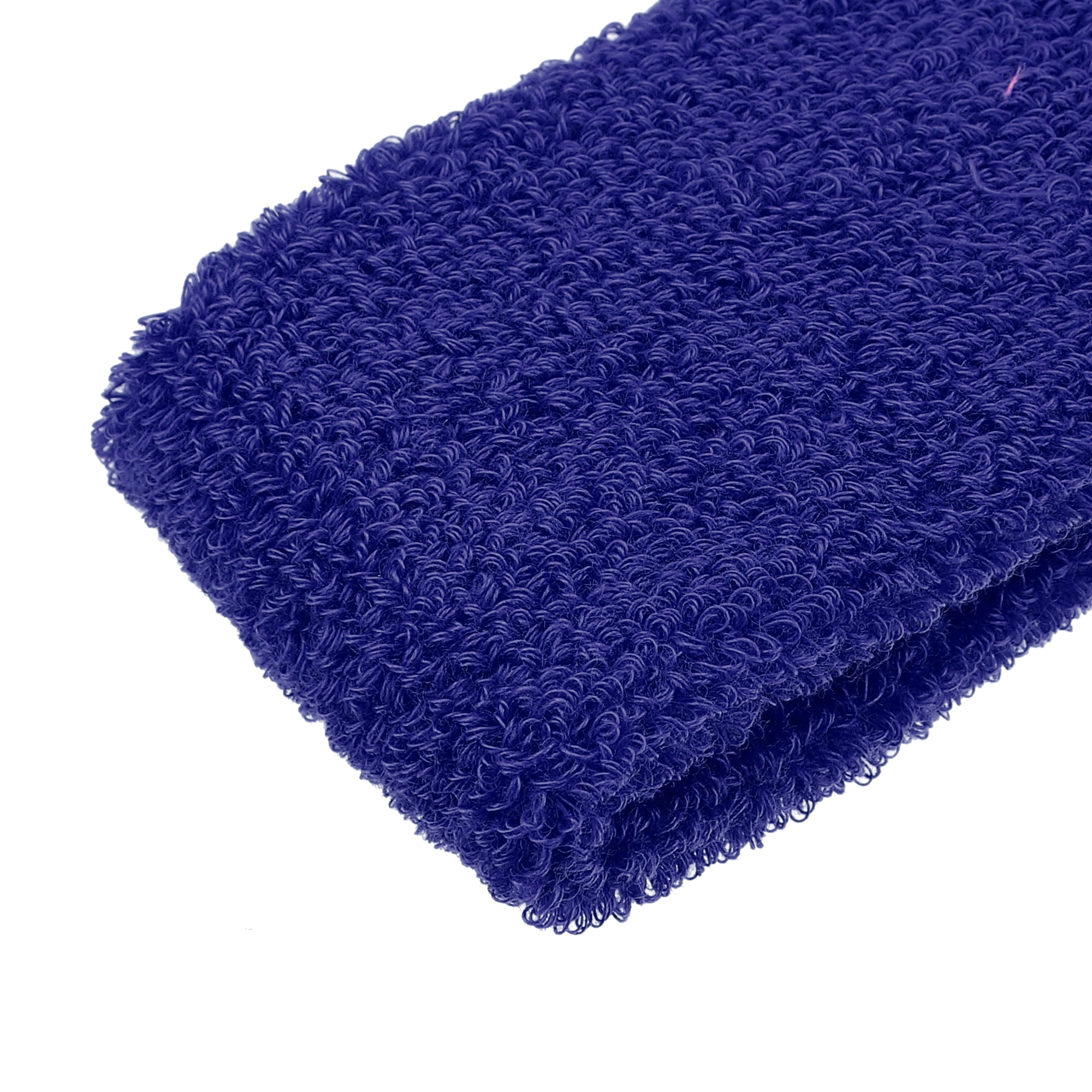 Unique Bargains 3 Pcs Sport Headband Wristband Sweatband Cotton Blend Sapphire Blue