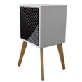 thumbnail image 1 of Buro Recamara Mueble Minimalista Blanco Con Negro Ensamblado, 1 of 3