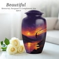 thumbnail image 5 of Sparrow Cremation Urn For Adult Women And Man, 1 Large & Small Keepsake Urns For Human Ashes Set Of 4, Purple Urn For Ashes Adult Female, Burial Urns For Cremated Remains, 10&3 Inch, 5 of 7