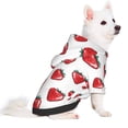 thumbnail image 2 of Sikiie Hand Drawn Strawberry Dog Hoodie,Dog Clothes,Dog Sweatshirt ,Dog Shirt, Dog Clothes for Puppy Kitten Small Dogs Cats-X-Large, 2 of 7