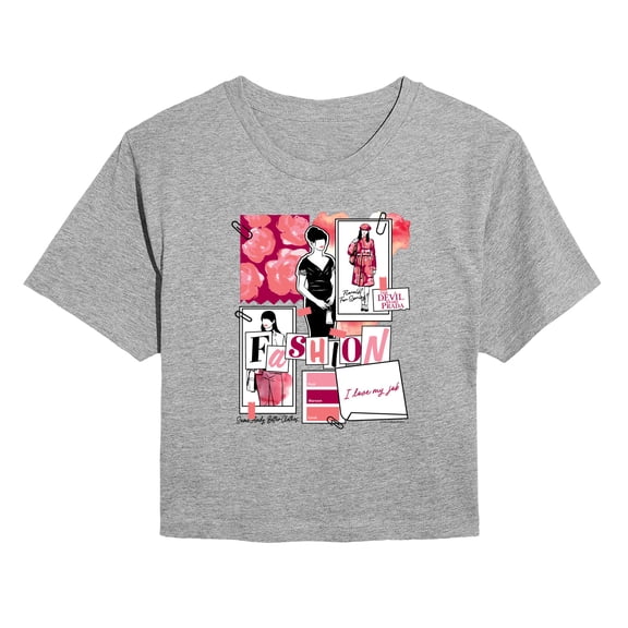 The Devil Wears Prada - Fashion Sketchbook - Juniors Cropped Graphic T-Shirt