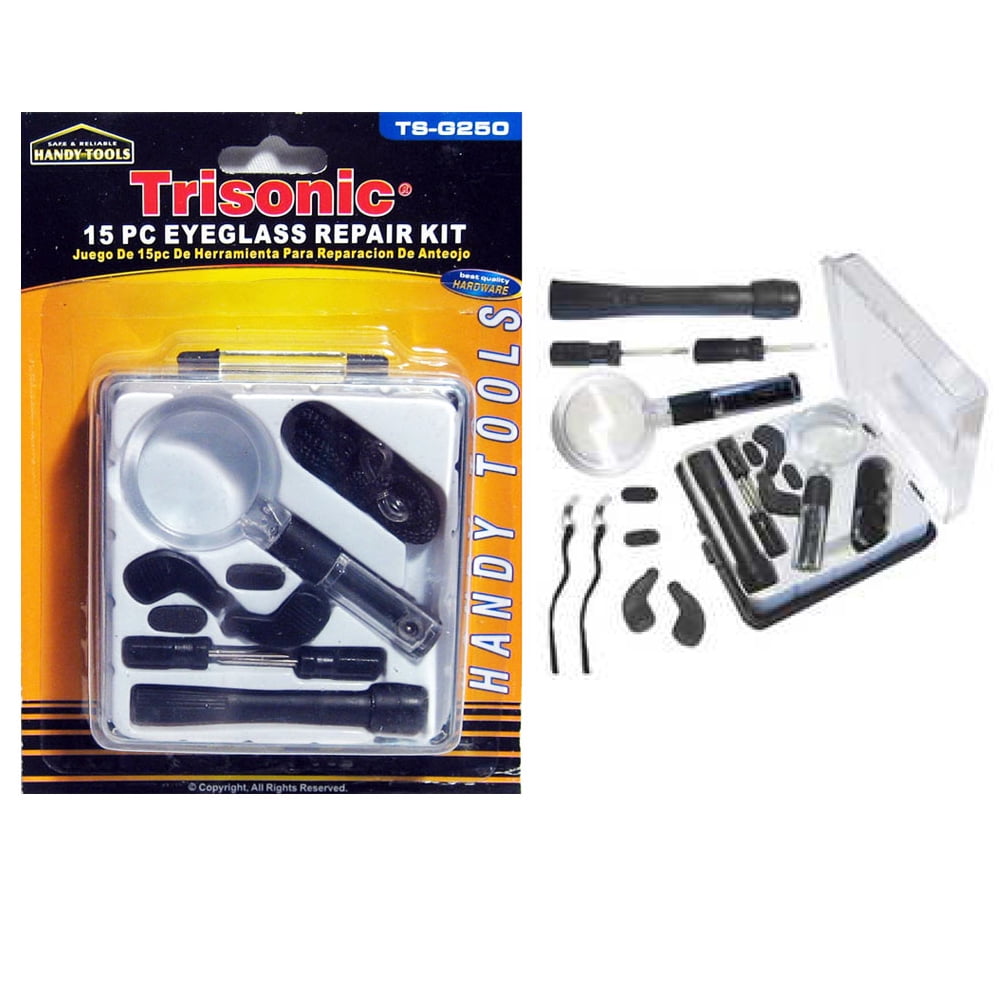 15 Pc Glasses Repair Tool Kit Set Eyewear Optical Eyeglasses Screws